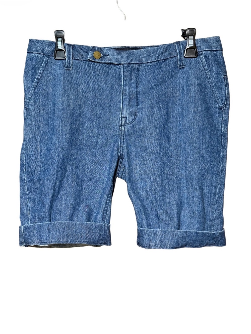 Marianne Denim Bermuda Shorts Size 10 NWT Cuffed Jean Shorts - Picture 2 of 3